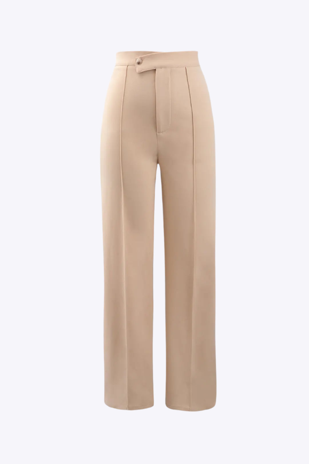 High Waisted Pressed-Crease Straight Leg Tailored Pants Dreamardi