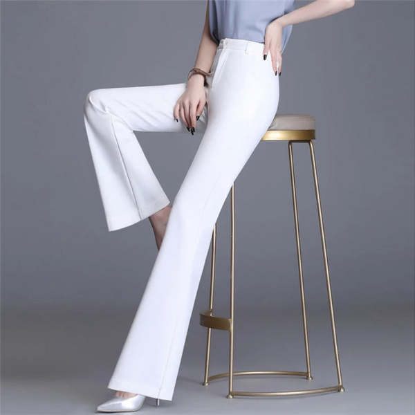Anwen - Elegant Tight Fit Woman's Flared Trousers