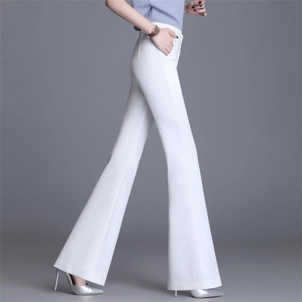 Anwen - Elegant Tight Fit Woman's Flared Trousers