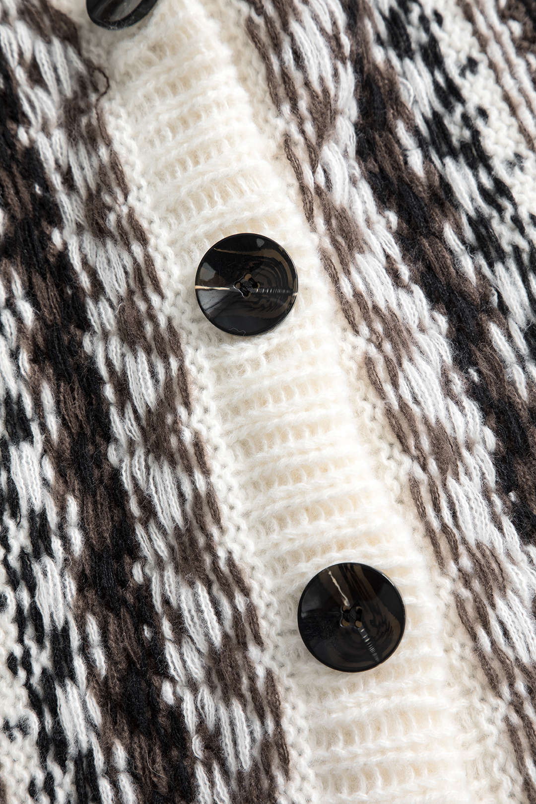 Sweater Button Patchwork Long-Sleeve Cardigan Dreamardi