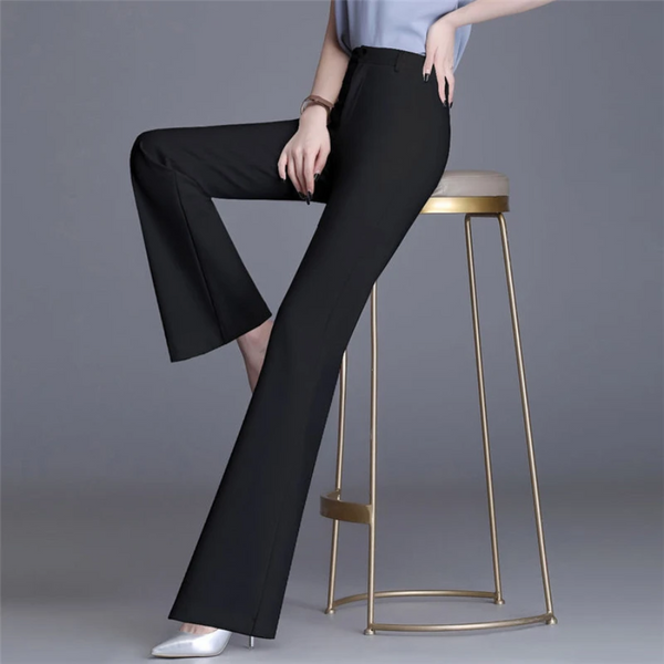 Anwen - Elegant Tight Fit Woman's Flared Trousers