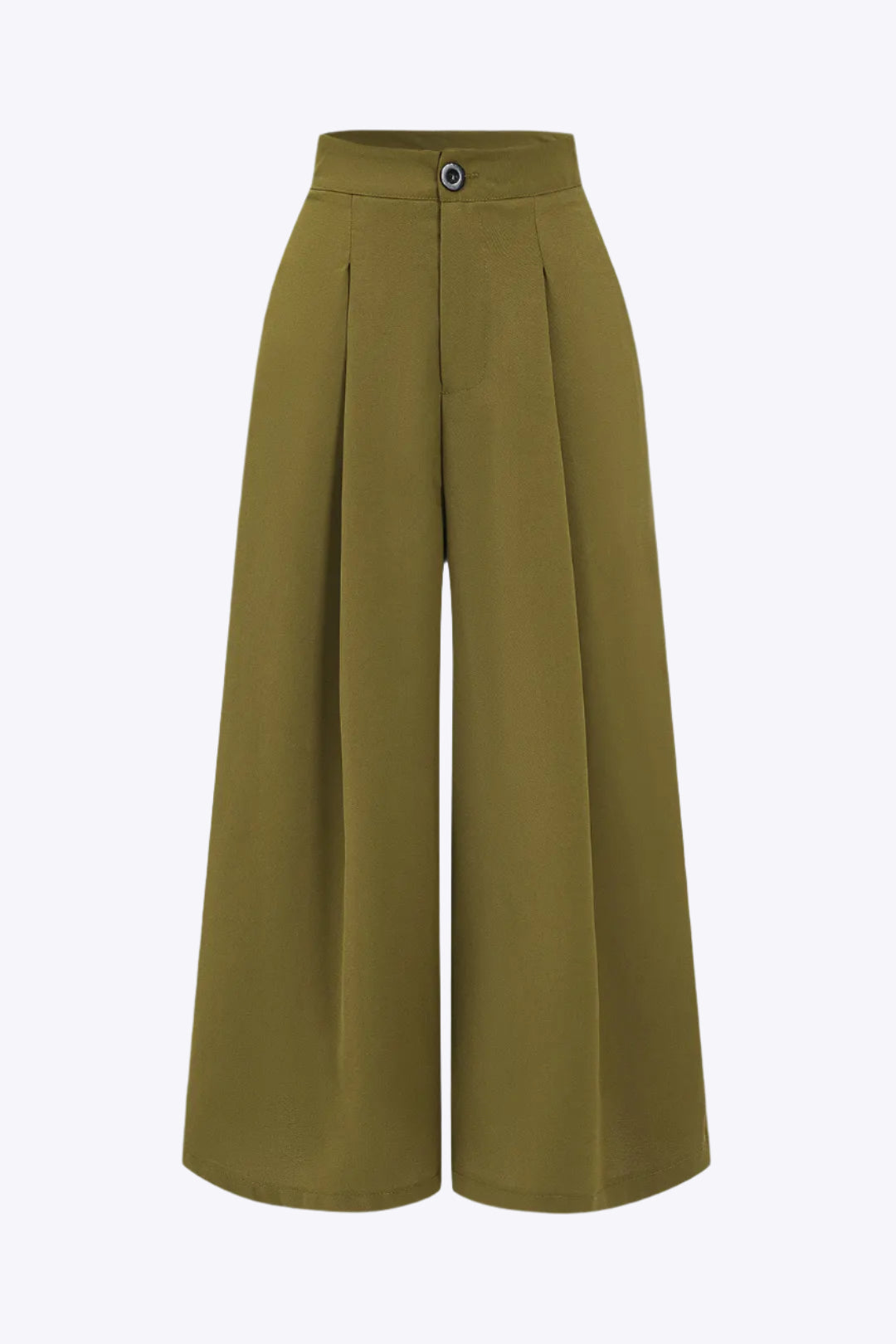 Ruched High-Waisted Wide Leg Trousers Dreamardi
