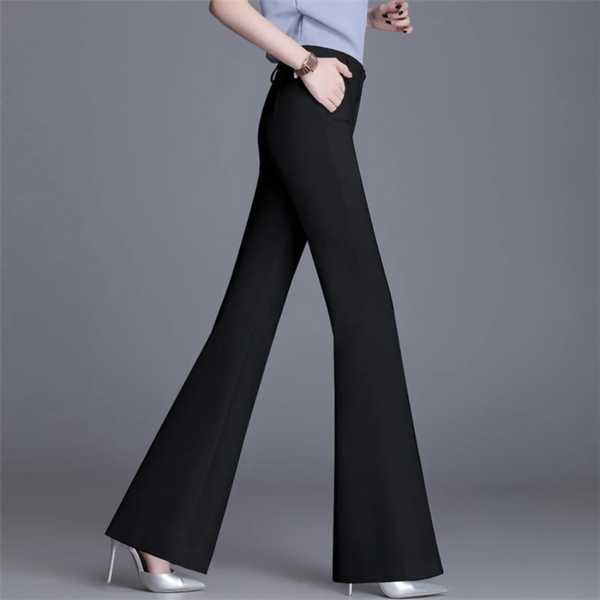 Anwen - Elegant Tight Fit Woman's Flared Trousers