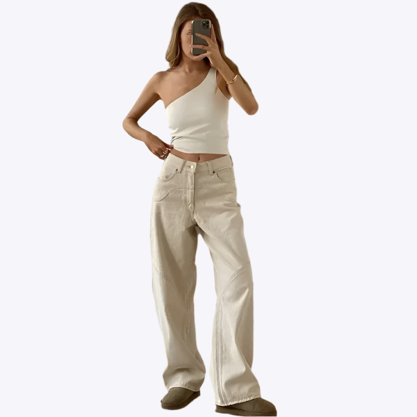 Coralie - Modern High-Street Style Woman's Flared Trousers