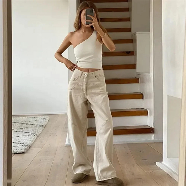 Coralie - Modern High-Street Style Woman's Flared Trousers