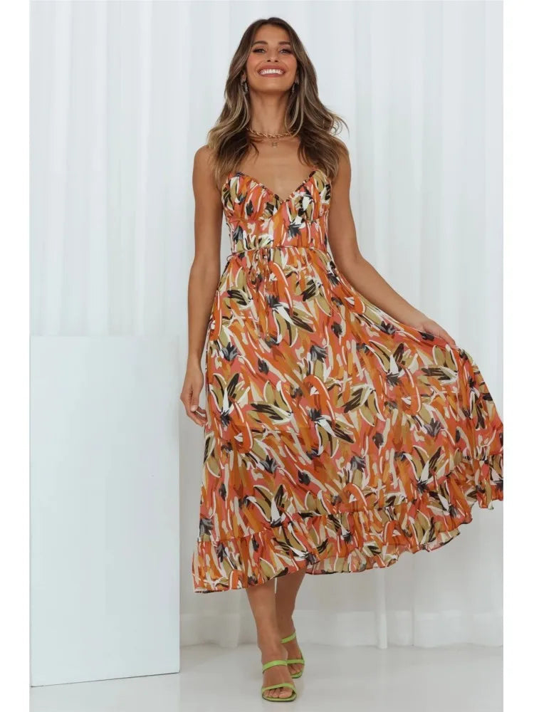 Caroline - Elegant Sleeveless Woman's Summer Dress