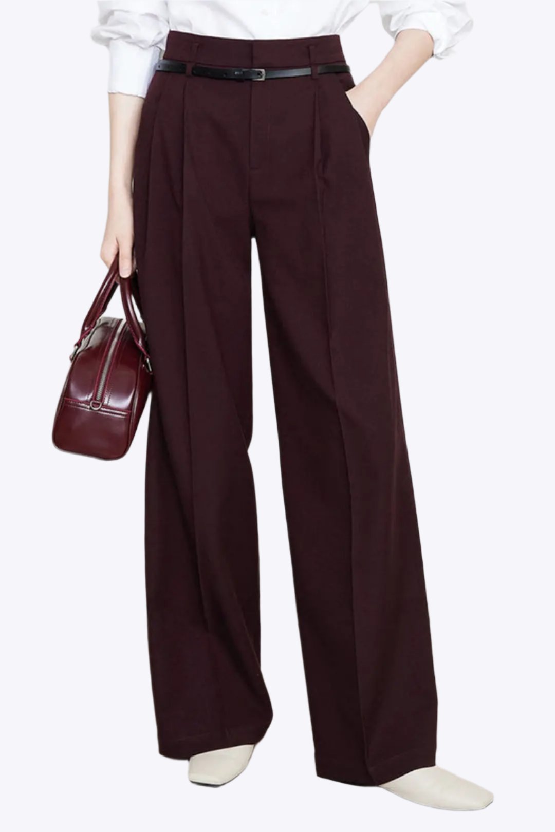 Carrie - Solid Wide Leg Woman's Casual Pants Dreamardi