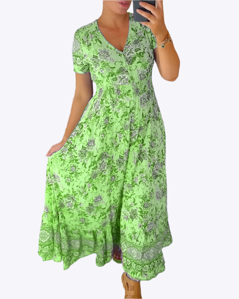 Savannah - Boho Chic Premium Woman's Maxi Dress