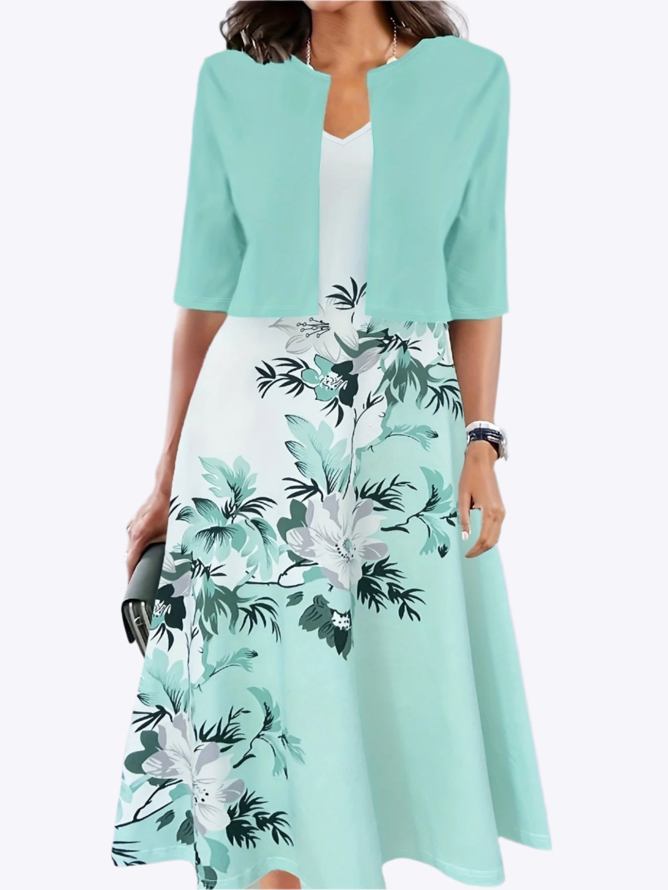 Calista - Flowy & Feminine Appeal Woman's Two-Piece Dress