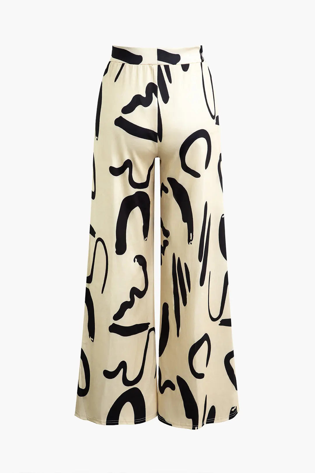 Abstract Print Wide Leg Pants Dreamardi