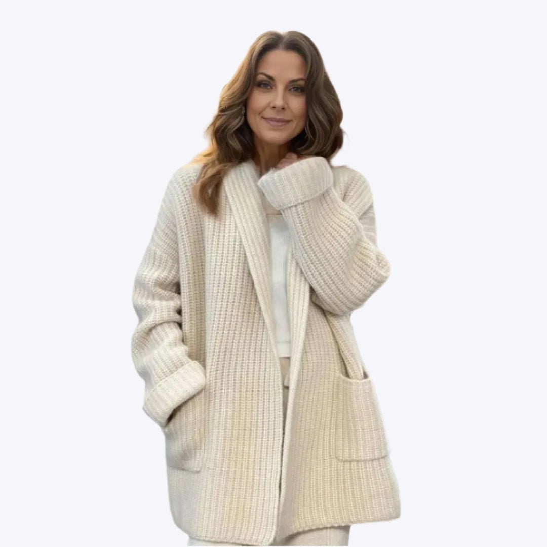Alberta - Warm Elegance for Every Season Woman's Long Cardigan Dreamardi