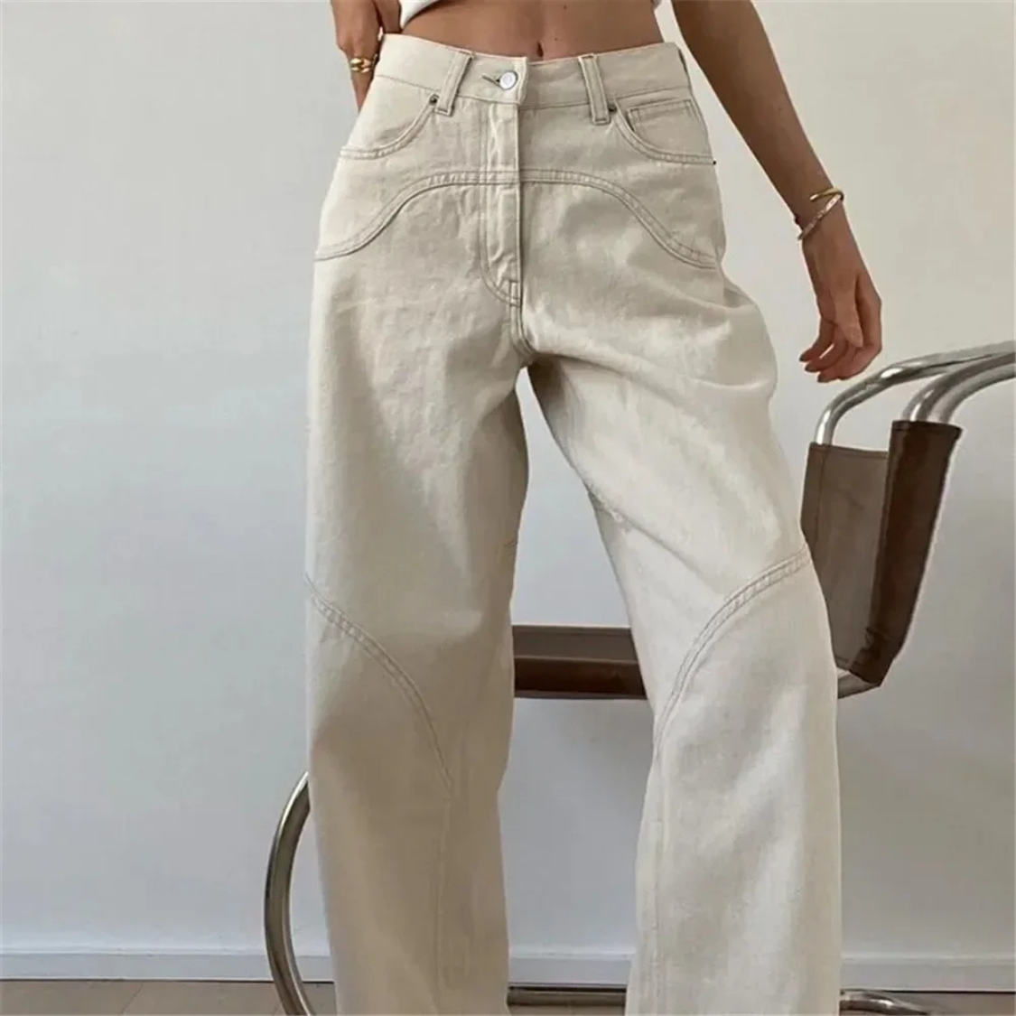 Coralie - Modern High-Street Style Woman's Flared Trousers