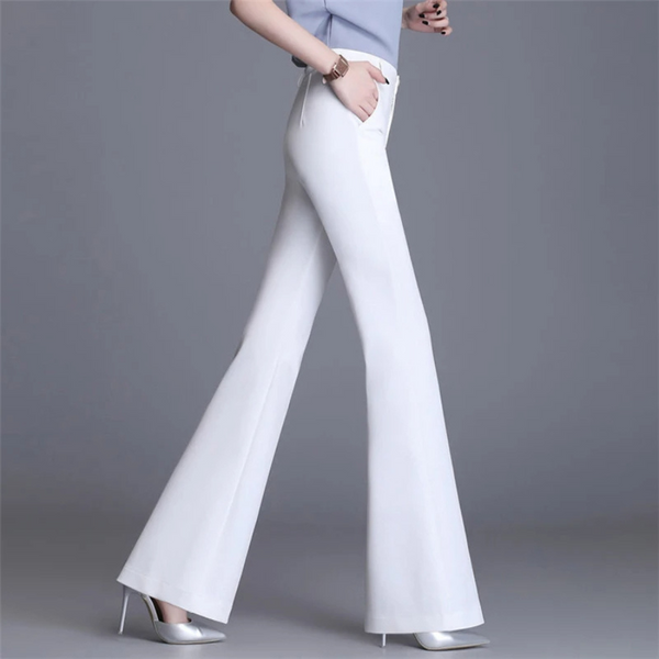 Anwen - Elegant Tight Fit Woman's Flared Trousers