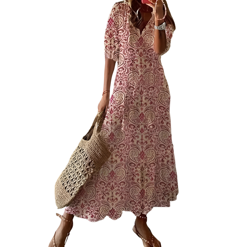 Olive - Stylish High-Quality Material Woman's Long Dress