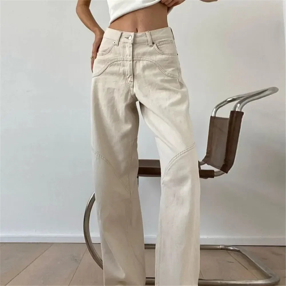 Coralie - Modern High-Street Style Woman's Flared Trousers