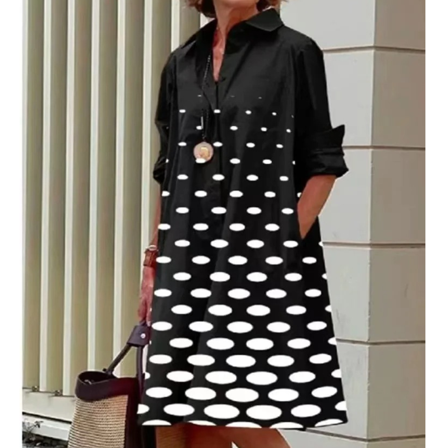 Julia - Floral Casual Chic Woman's Midi Dress