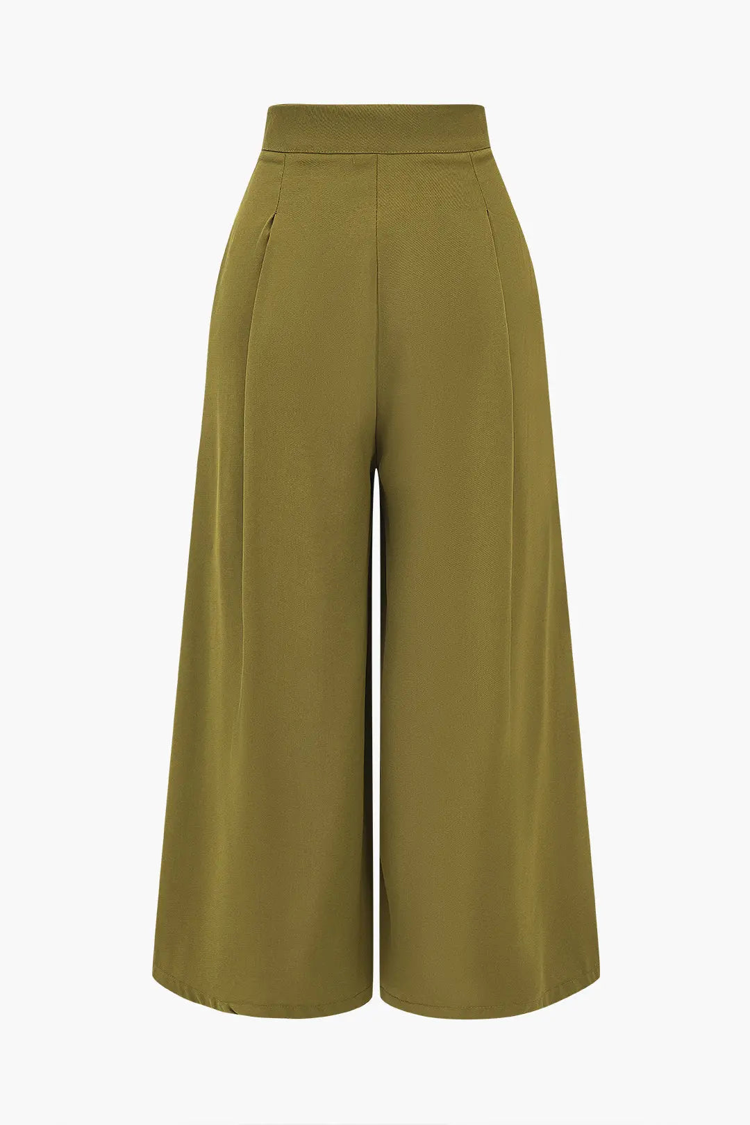 Ruched High-Waisted Wide Leg Trousers Dreamardi