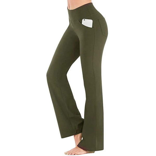 Zinnia - High-Waisted Flared Comfort Woman's Trousers