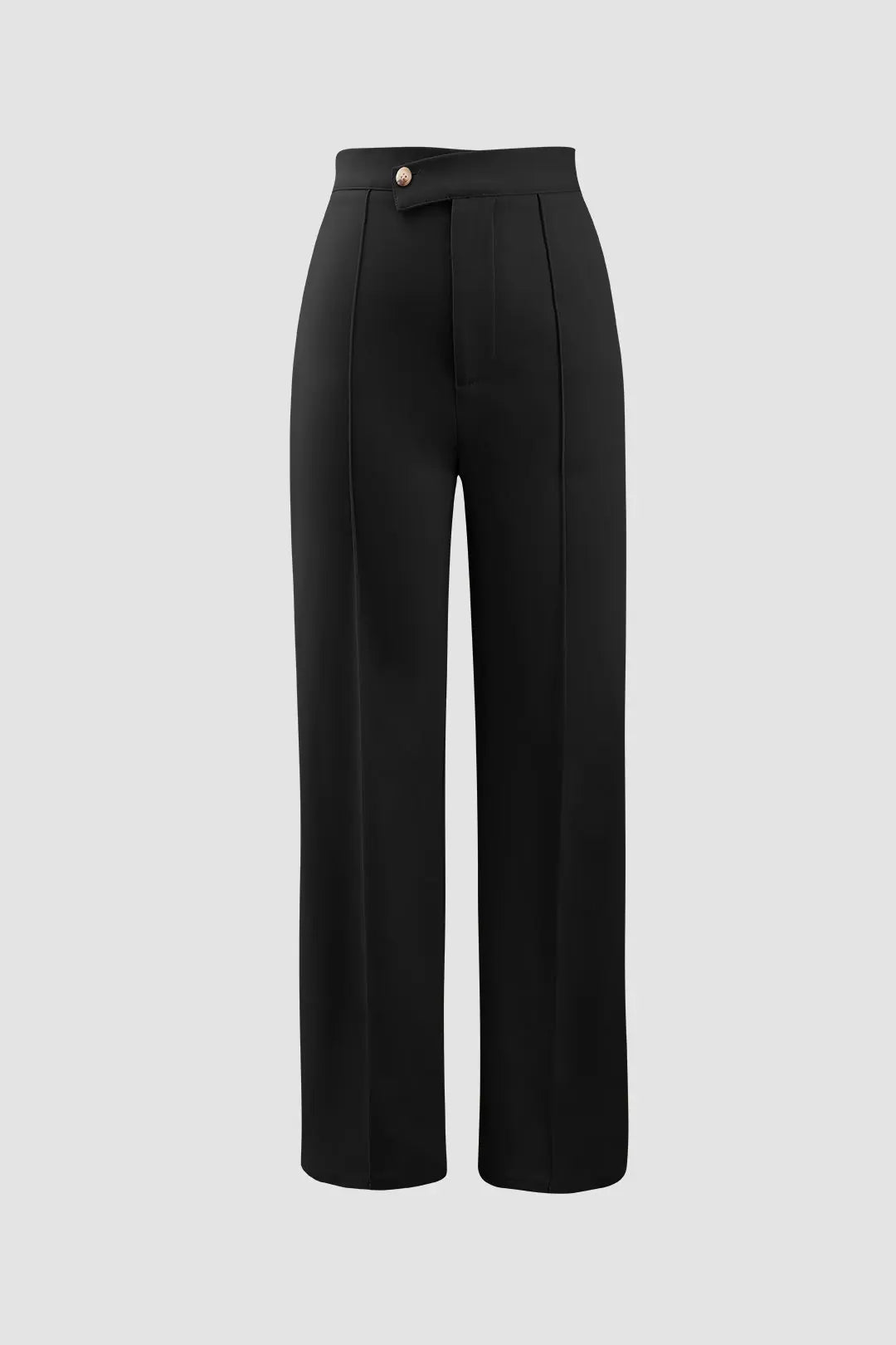 High Waisted Pressed-Crease Straight Leg Tailored Pants Dreamardi