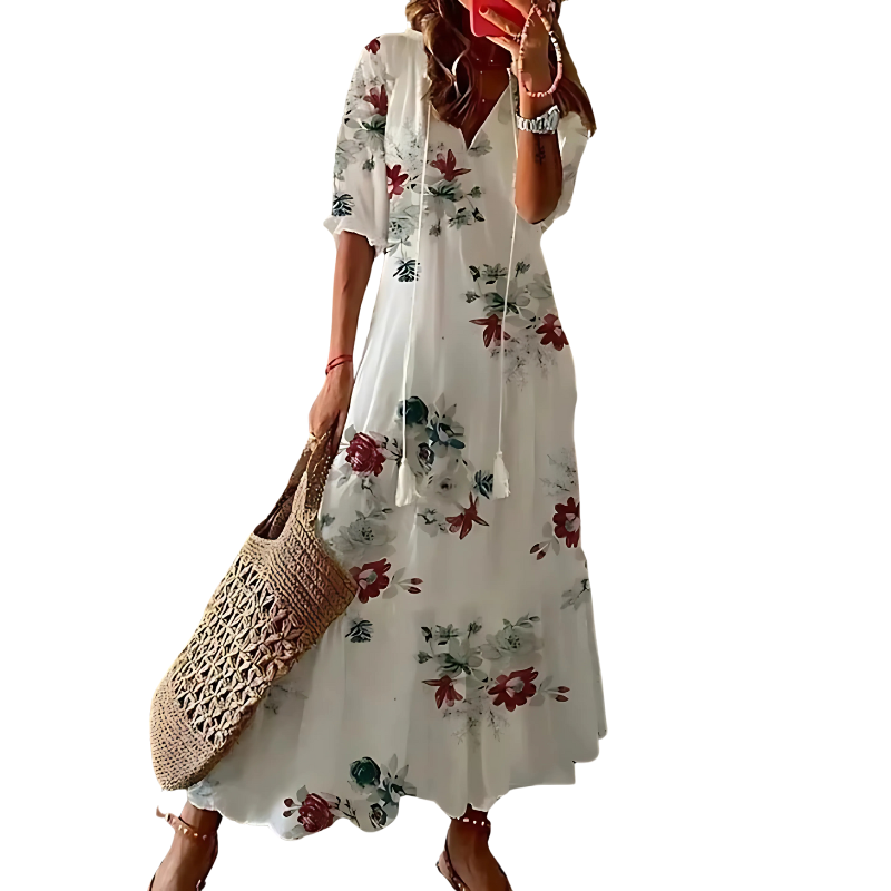 Olive - Stylish High-Quality Material Woman's Long Dress