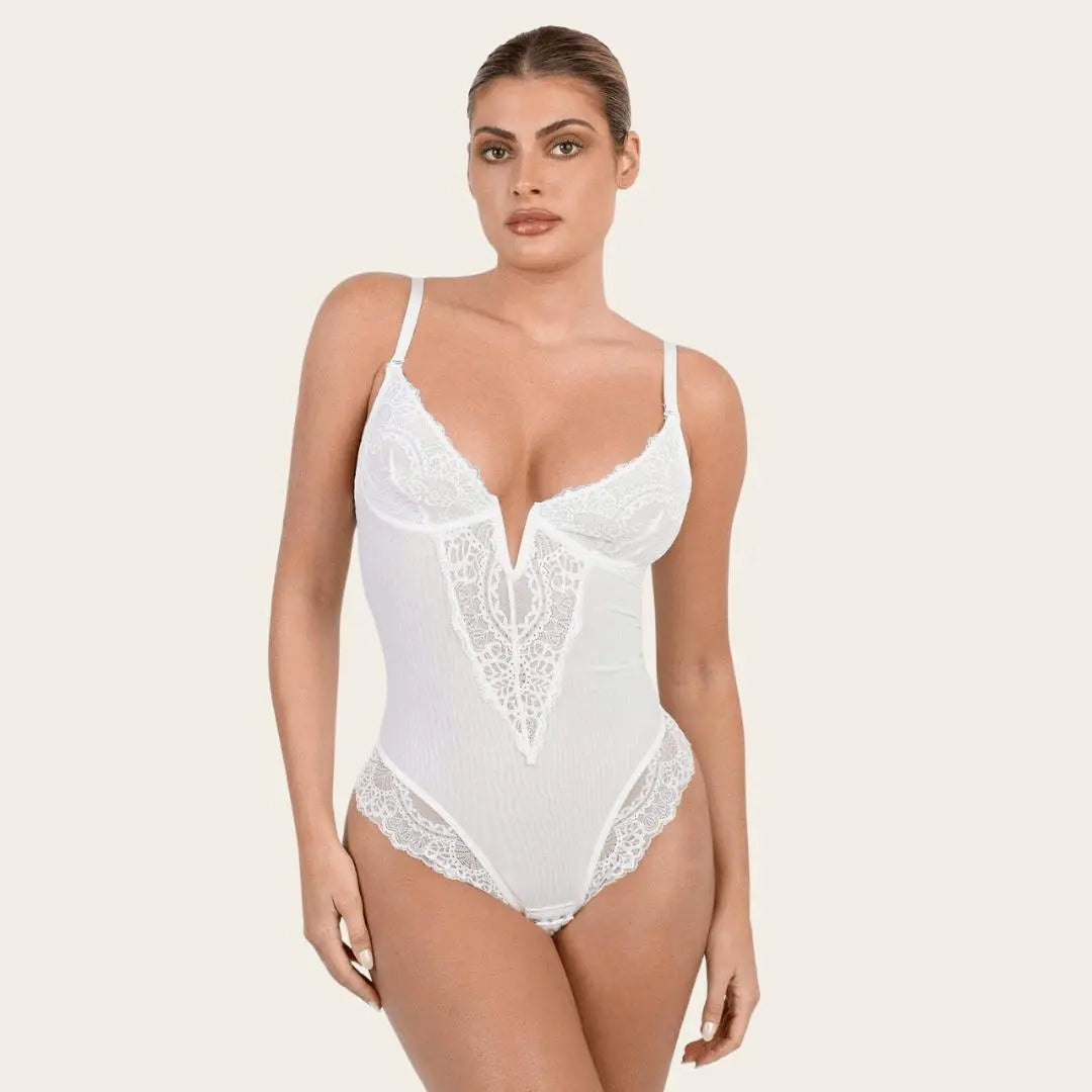 Lace Diepe-V Bodysuit Dreamardi