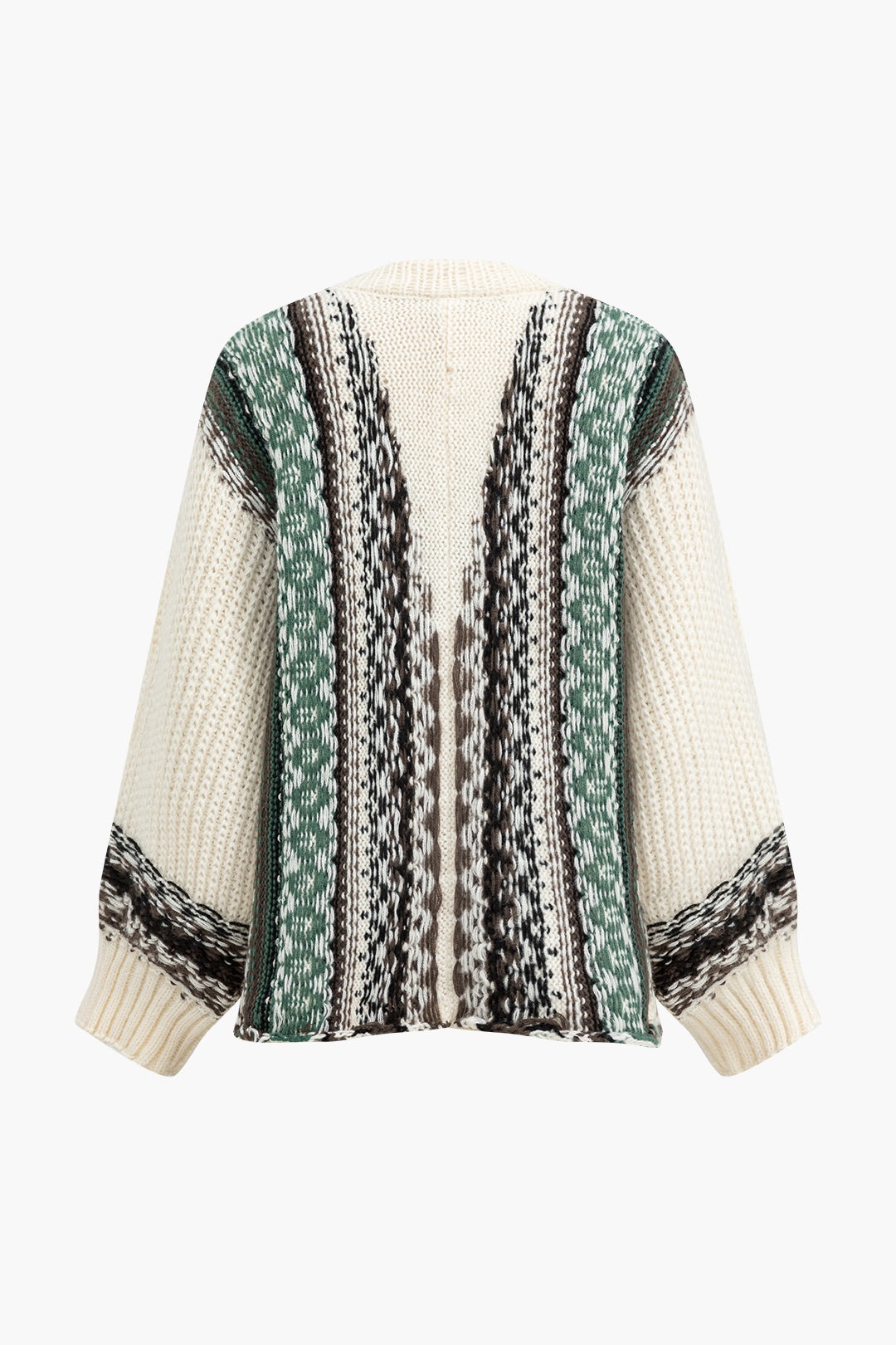 Sweater Button Patchwork Long-Sleeve Cardigan Dreamardi