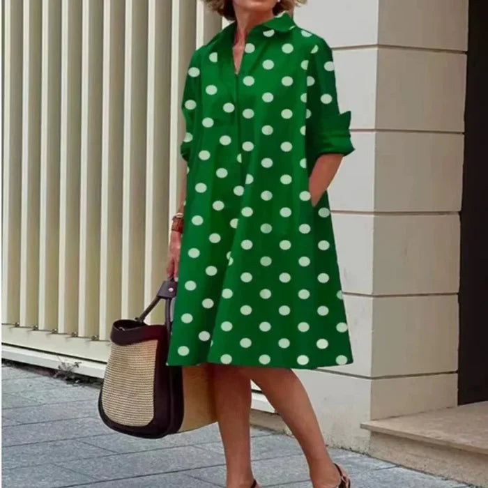 Julia - Floral Casual Chic Woman's Midi Dress