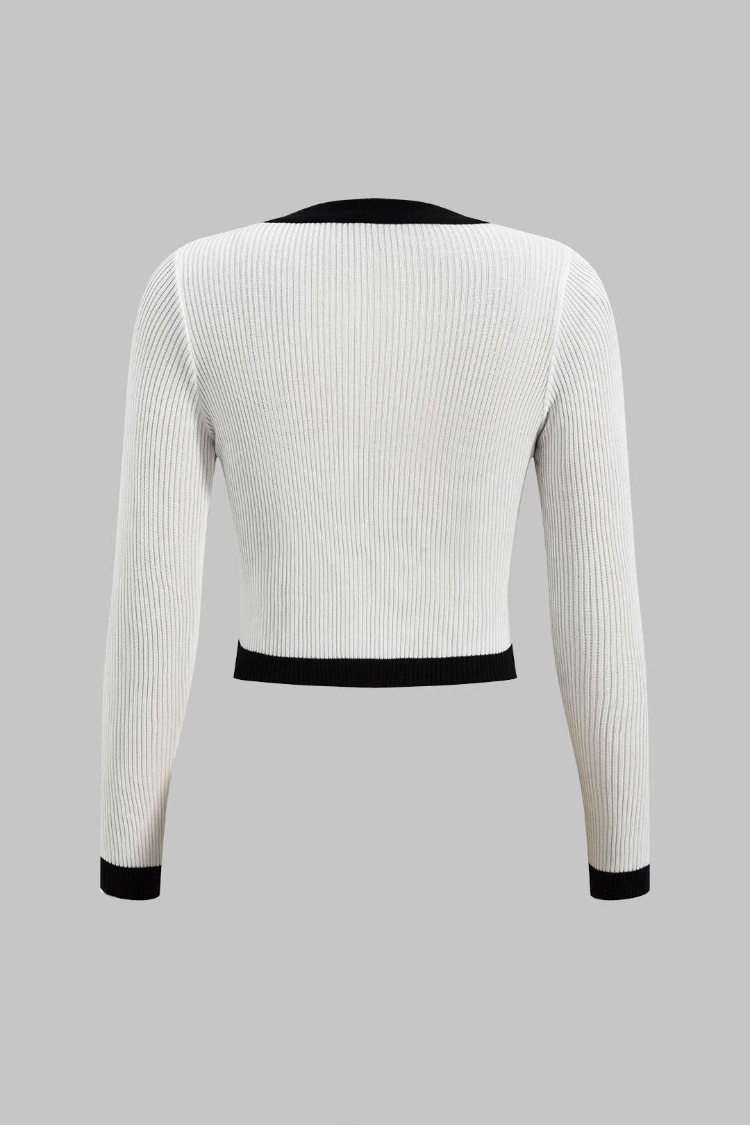 Knit Button V-Neck Patchwork Long Sleeve Cardigan And Slip Dress Set Dreamardi