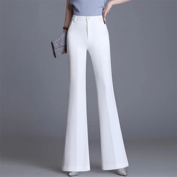 Anwen - Elegant Tight Fit Woman's Flared Trousers