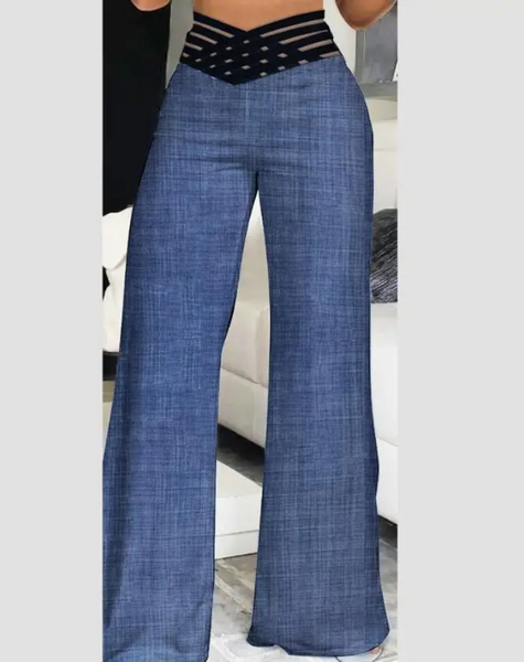 Anouk - Chic High-Waisted Elegance Woman's Trousers