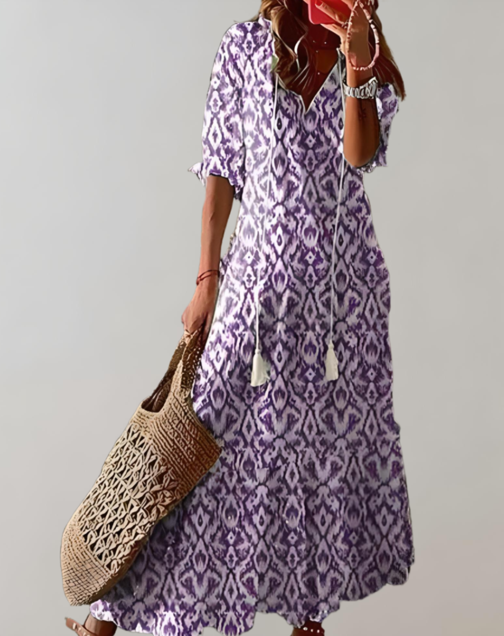 Sarah - Timeless Floral Bohemian Elegance Woman's Long Dress