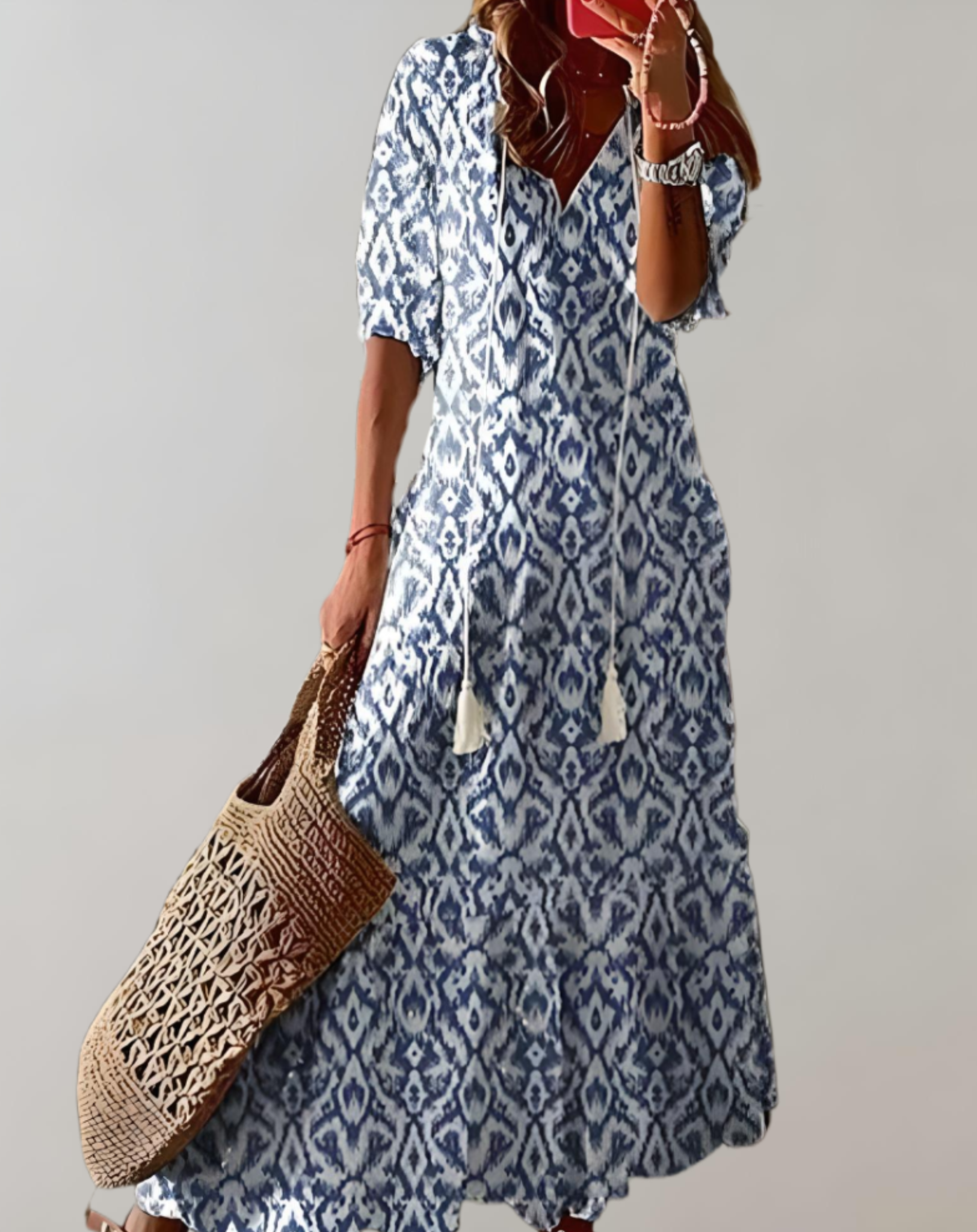 Sarah - Timeless Floral Bohemian Elegance Woman's Long Dress