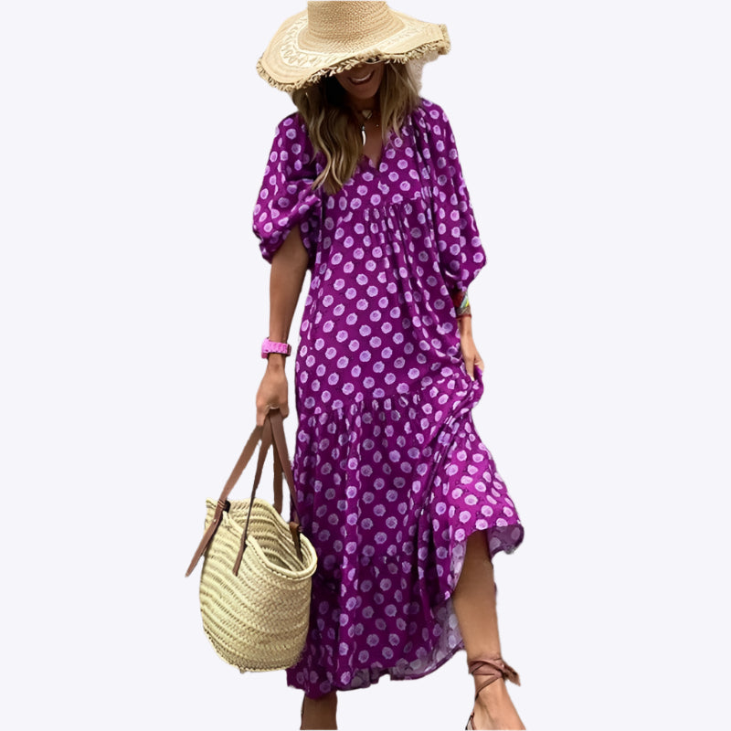 Vivienne - Boho Luxe Premium Material Woman's Maxi Dress