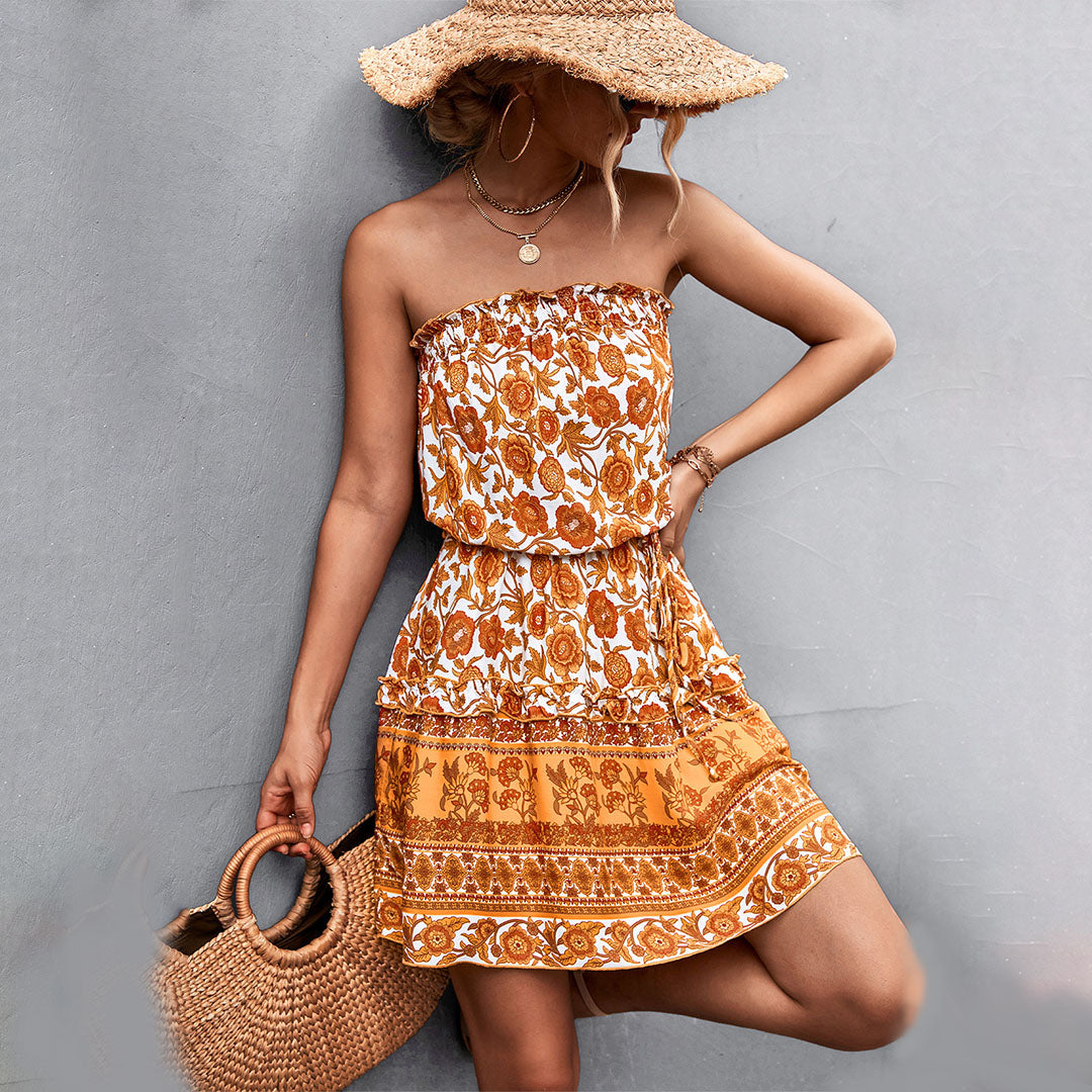 Yara - Elegant Casual Premium Material Woman's Mini Dress