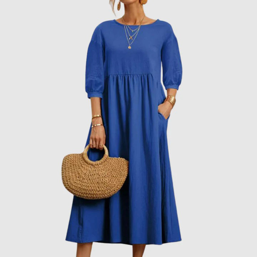 Yvonne - Graceful Floral Light Woman's Mini Dress