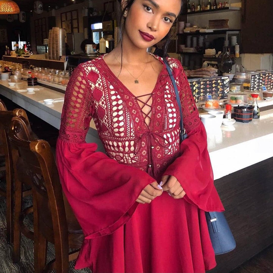 Olivienne - Lightweight Stylish Comfort Woman's Mini Dress