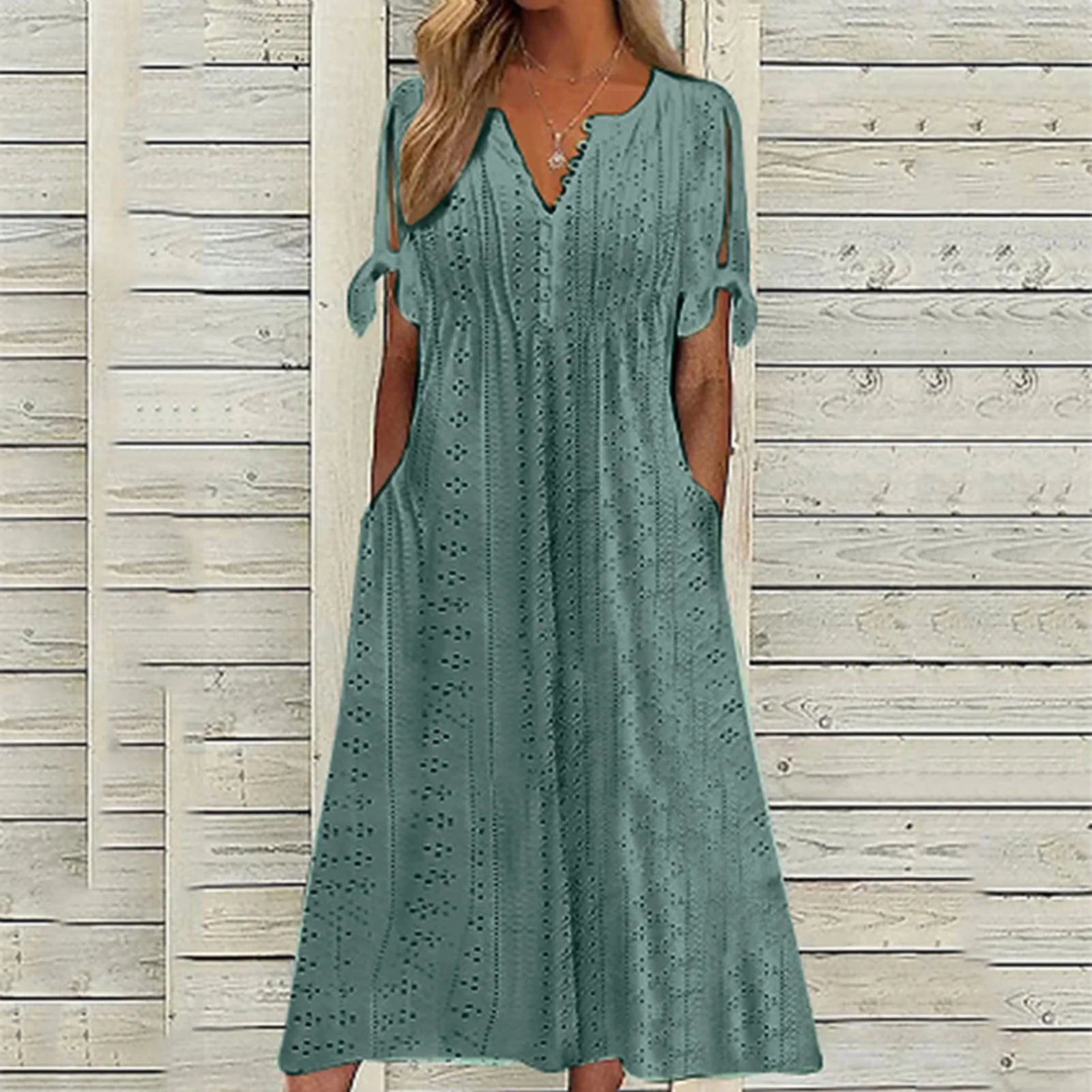 Lottie - Effortless Leisure Comfort Woman's Midi Dress