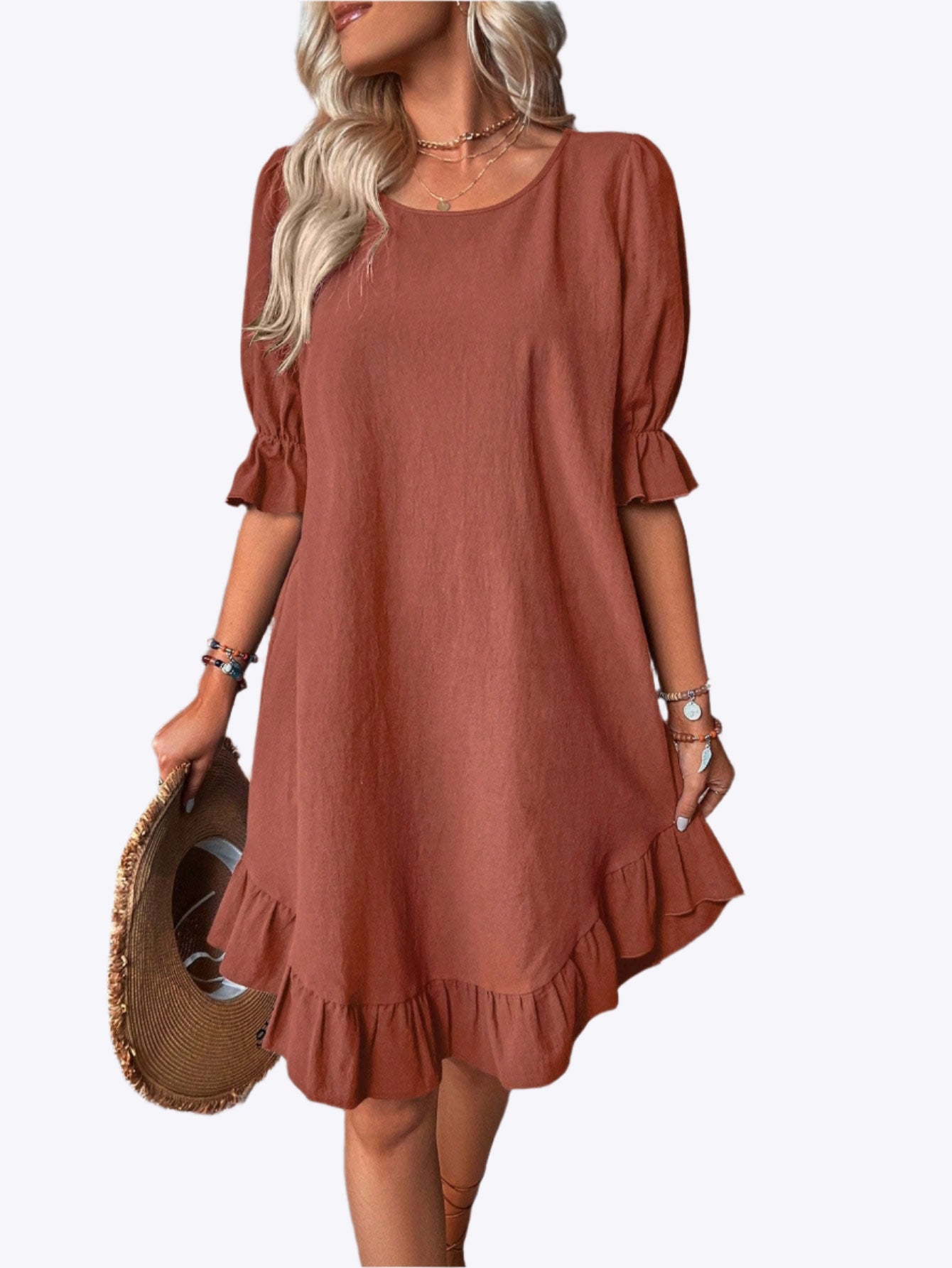 Bryony - Leisure Elegance Woman's Midi Dress