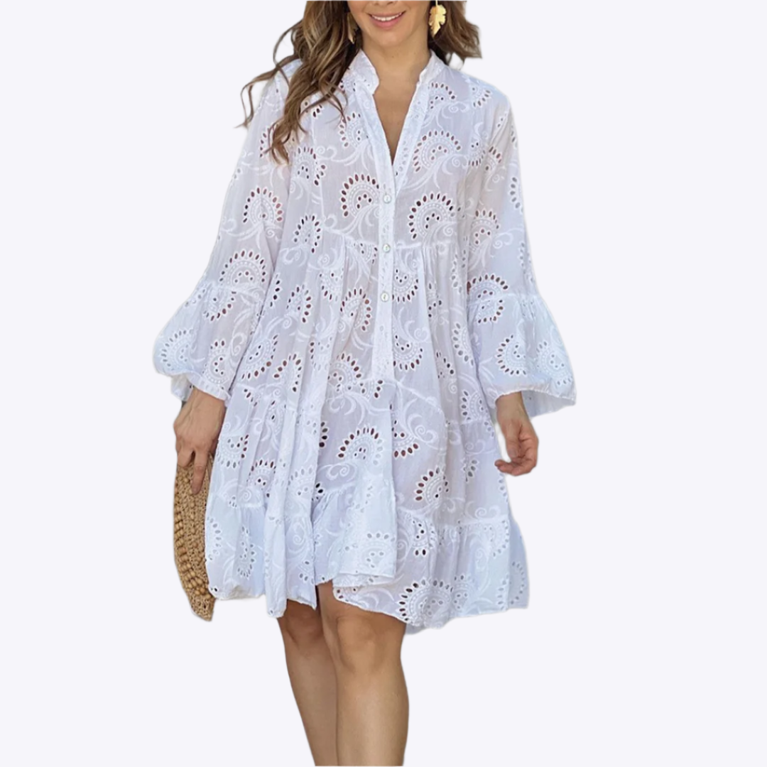 Lucienne - Flowing Bohemian Charm Woman's Dress