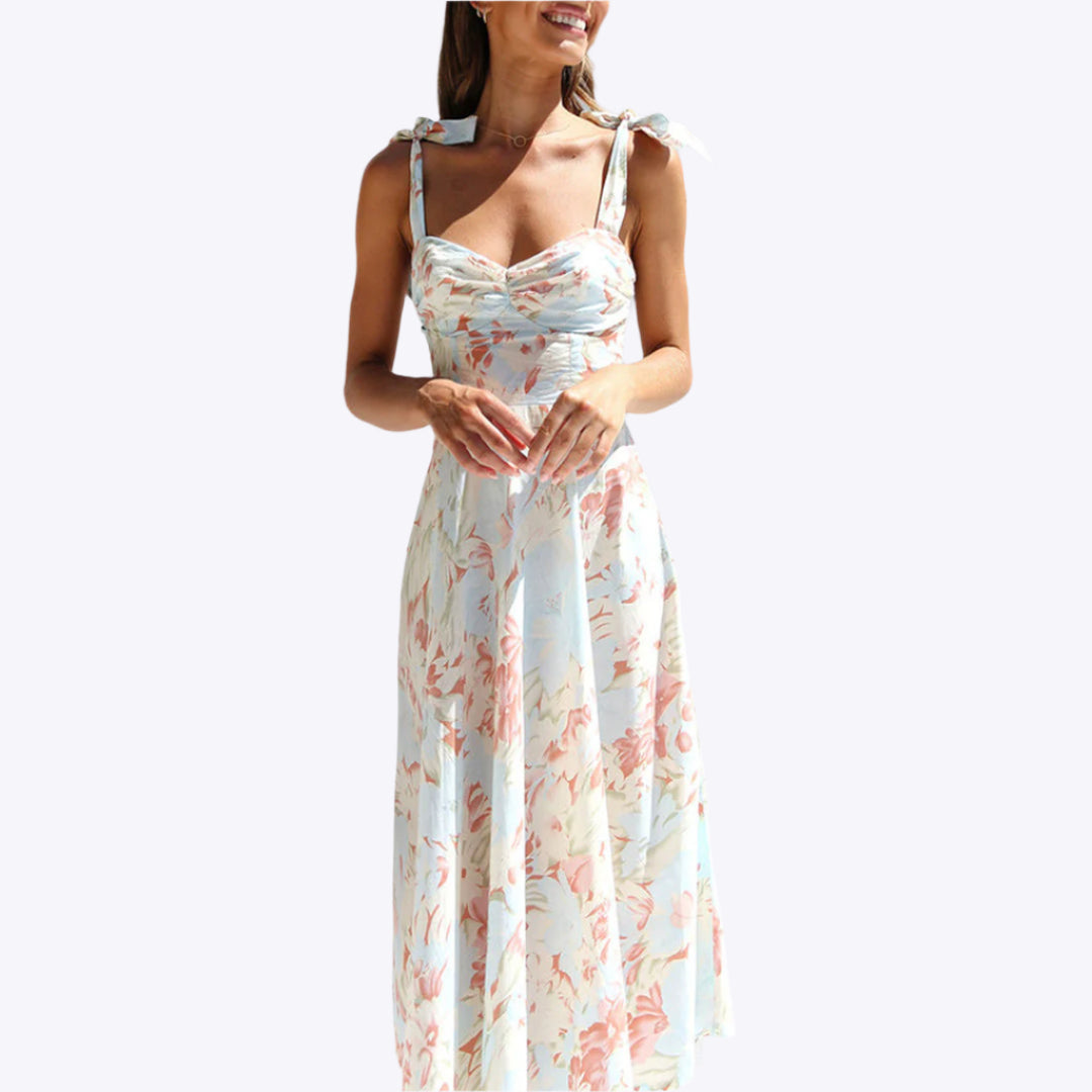 Gretchen - Elegant Flowing Design Woman's Midi Dress