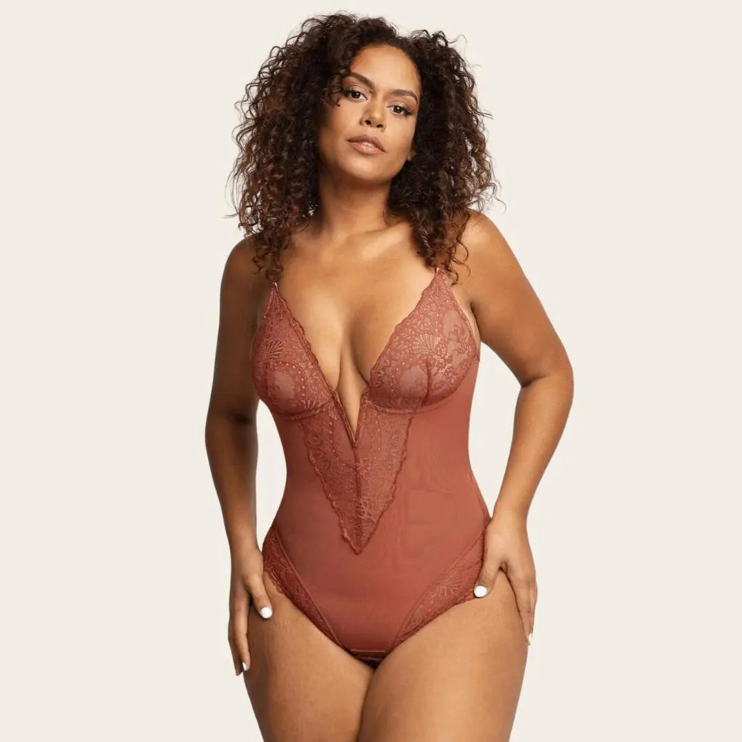 Lace Diepe-V Bodysuit Dreamardi