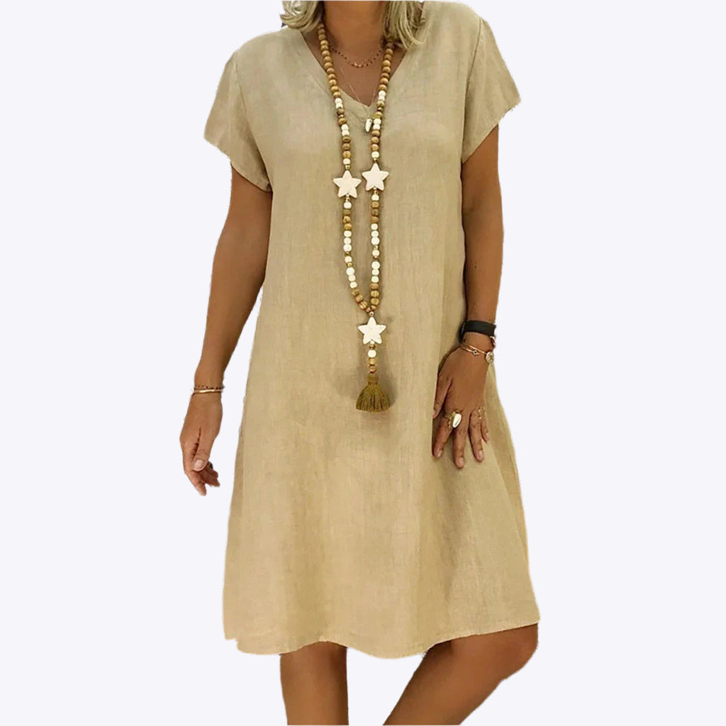 Junelle - Modern Lightweight Comfort Woman's Midi Dress