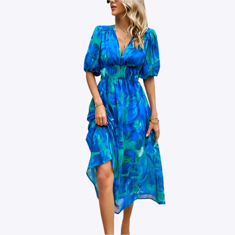 Delilah - Chic Casual Modern Style Woman's Midi Dress