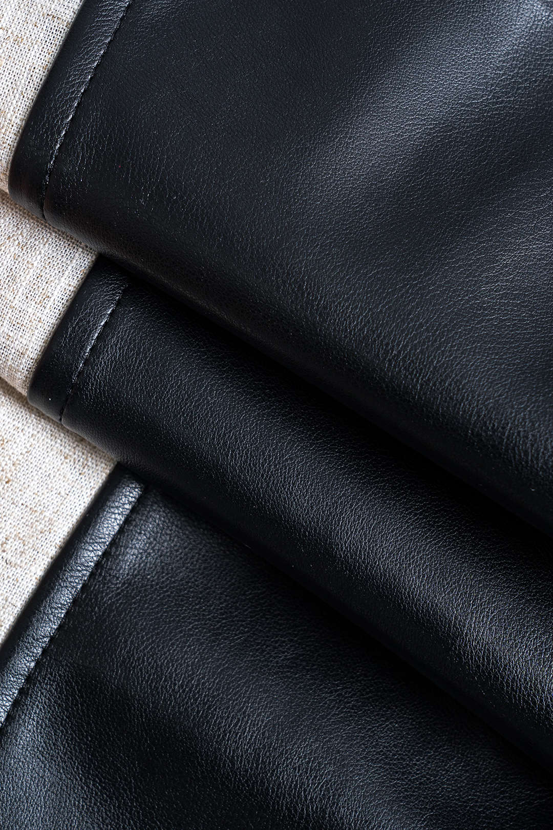 Faux Leather Metallic Patchwork Trousers Dreamardi