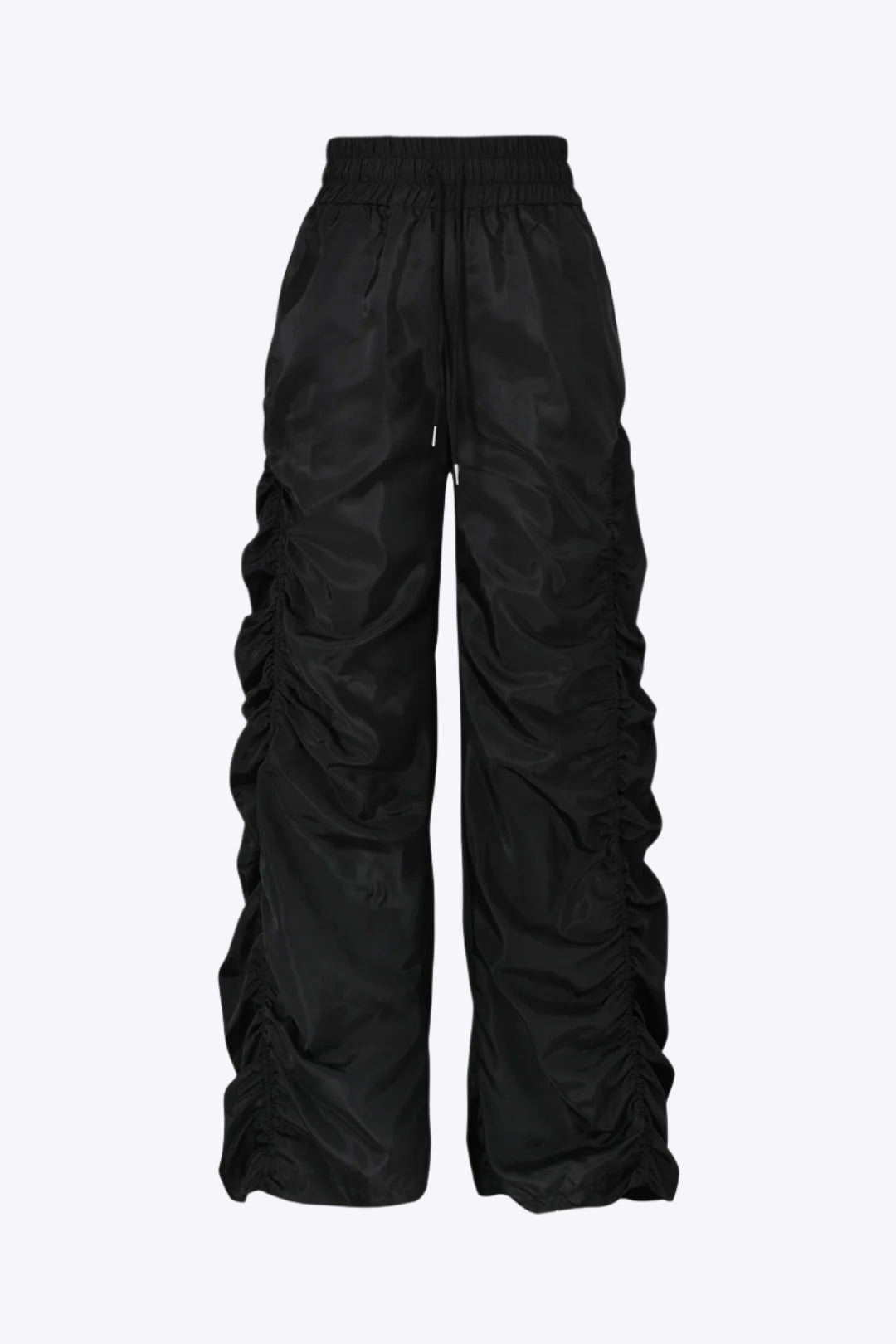 Gathered Drawstring Wide Leg Cargo Pants Dreamardi