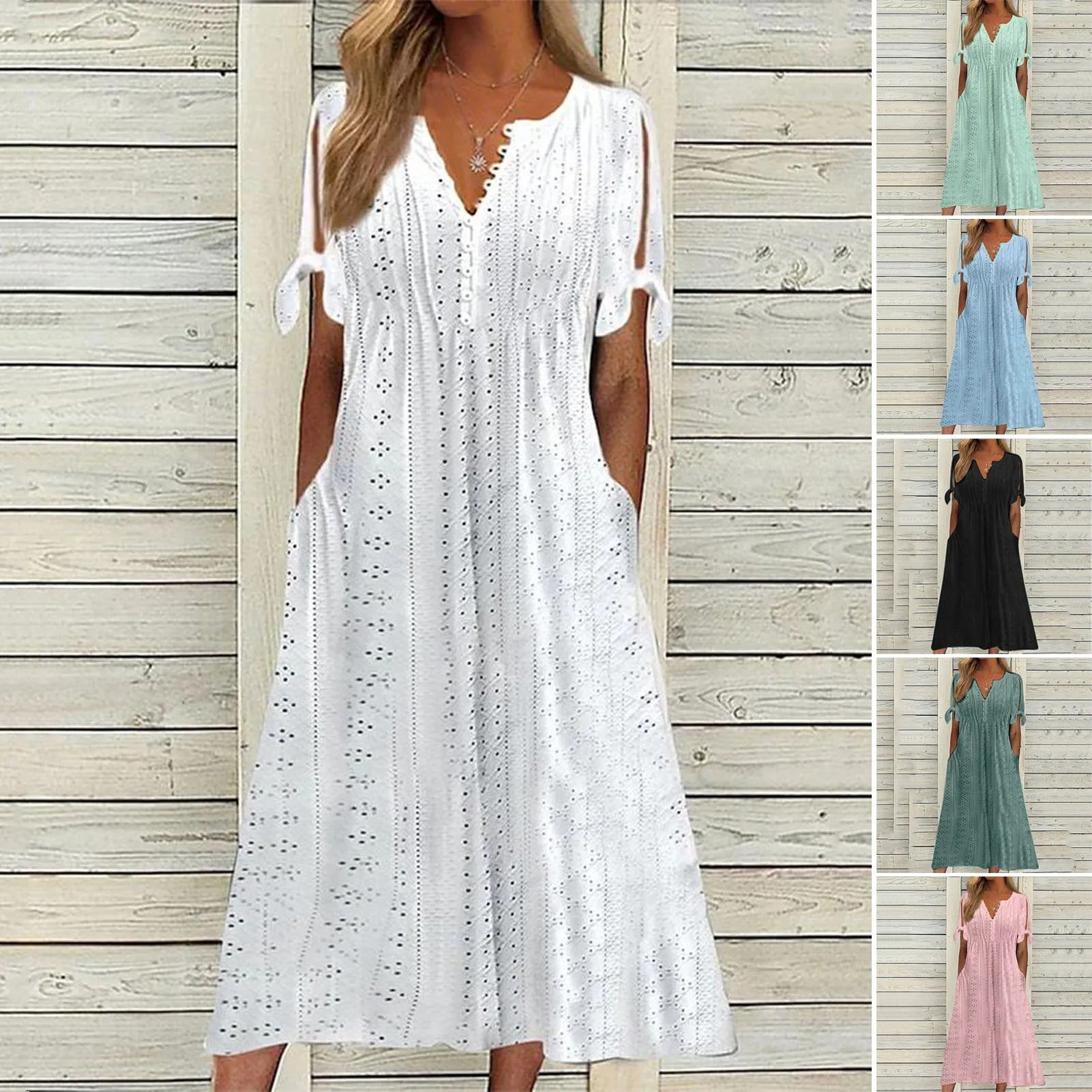 Lottie - Effortless Leisure Comfort Woman's Midi Dress