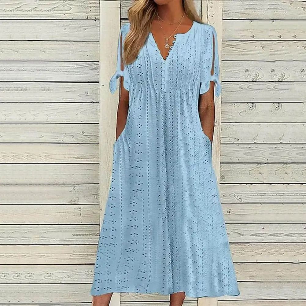 Lottie - Effortless Leisure Comfort Woman's Midi Dress
