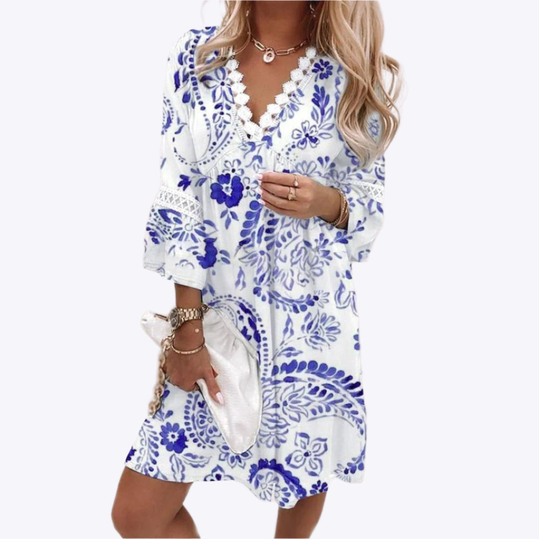 Wisteria - Classic Printed Woman's Dress