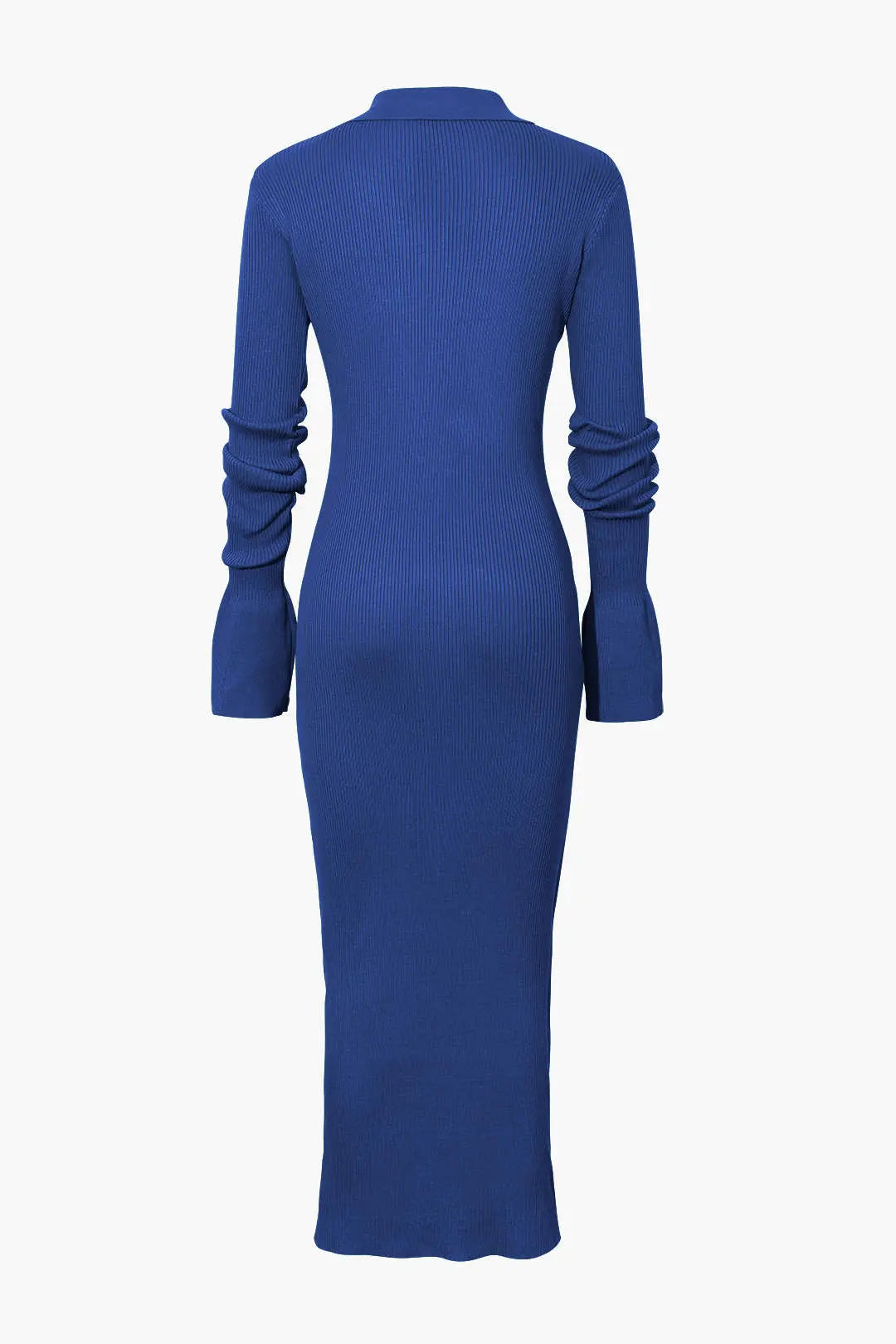 Charlotte - Elegant Ribbed Button Detail Woman's Maxi Dress Dreamardi