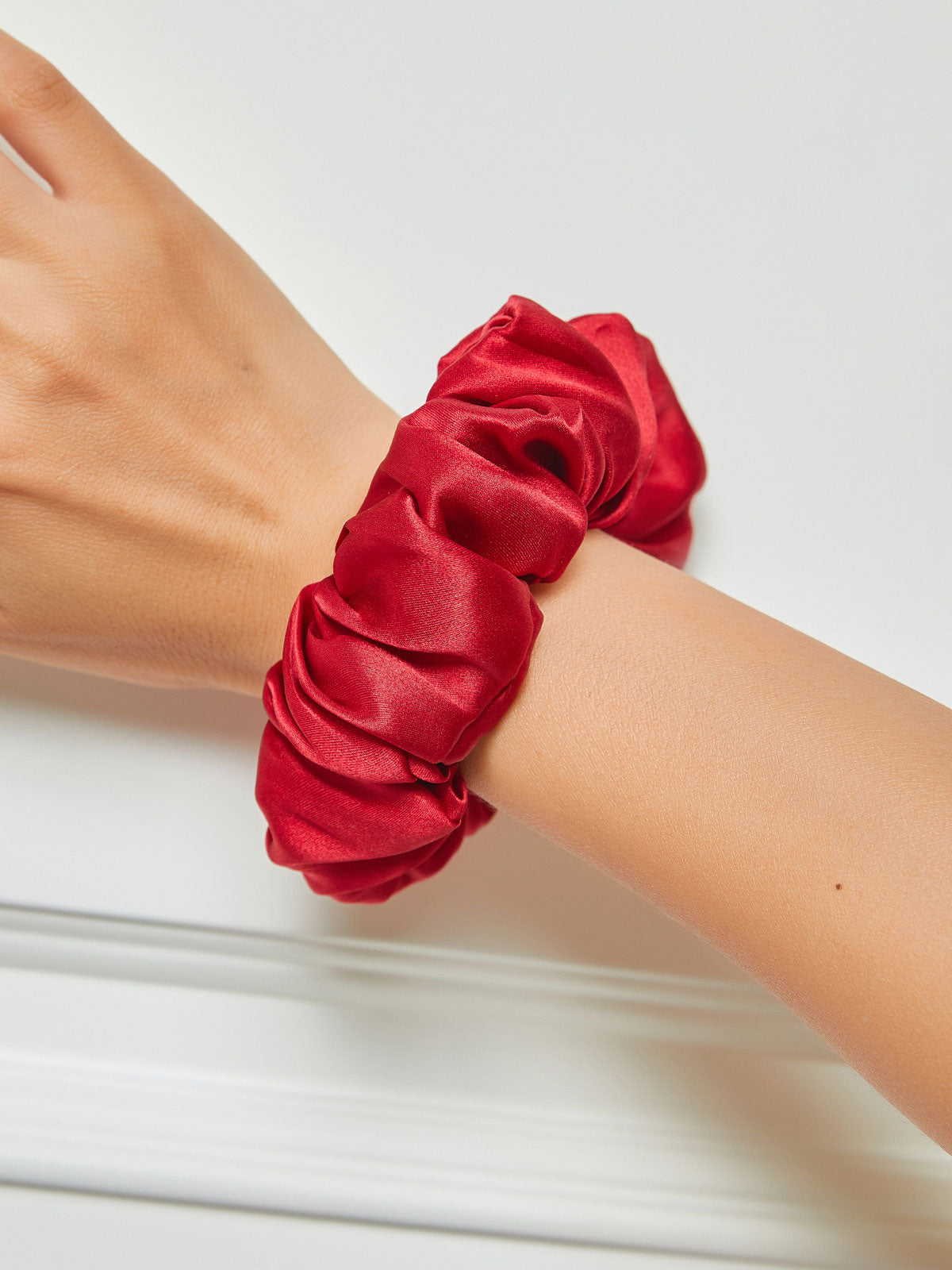 Zijden Midnight Scrunchies - 3,5 cm Dreamardi